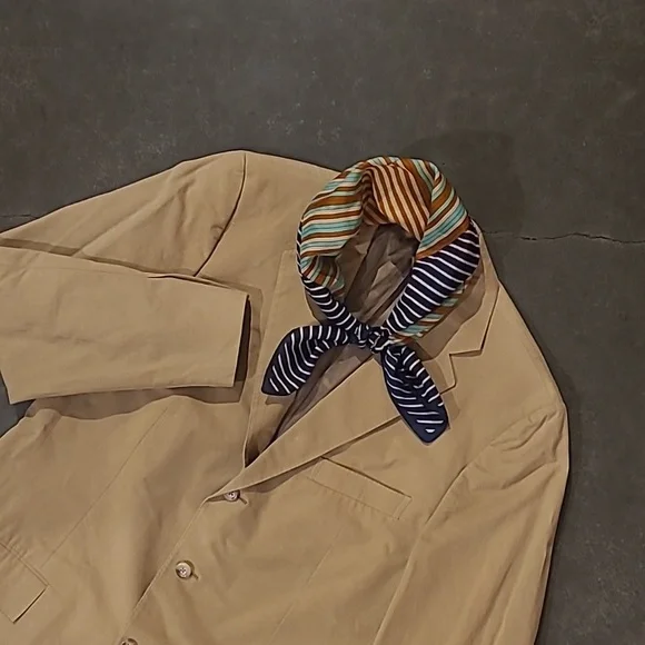 POLO BY RALPH LAUREN TAN 100% COTTON SPORT COAT BLAZER MADE IN ITALY - Picture 1 of 13